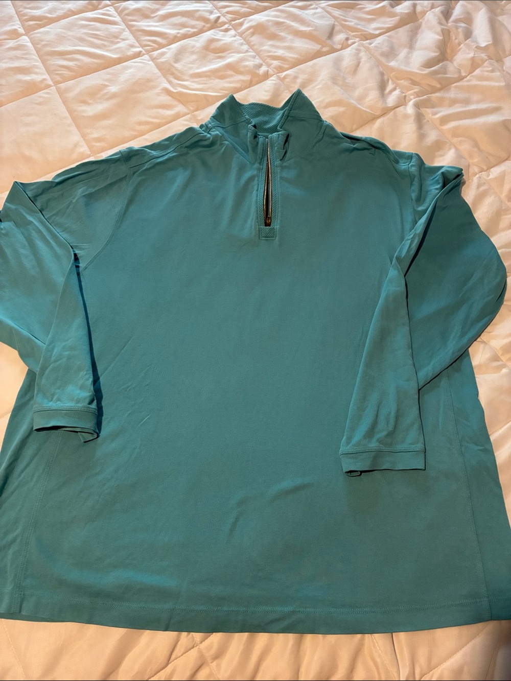 Tommy Bahama Seafoam Green Quarter-Zip Pullover